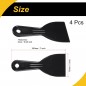 4 Pcs Putty Scraper