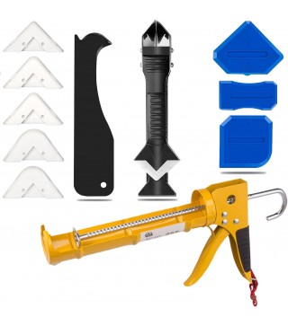 Caulk Gun Kit for 10oz Caulk Tubes