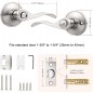 Satin Nickel Wave Style Privacy Door Levers Bath