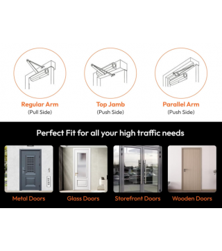 Medium Duty Automatic Commercial Door Closer