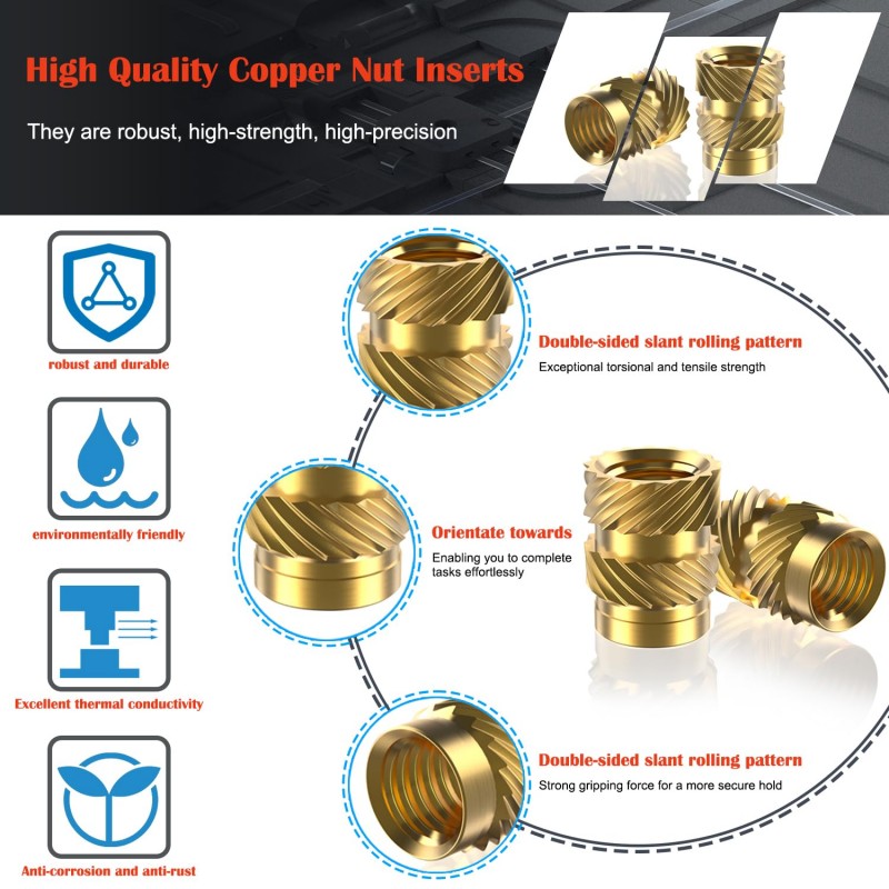 400Pcs Threaded Inserts 400Pcs Threaded Inserts