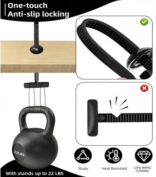 Upgrade Nylon Universal Cable Tie Buckle with Storage Box