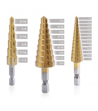 Aleric Step Drill Bit Set