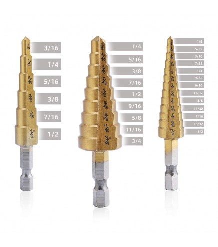 Aleric Step Drill Bit Set