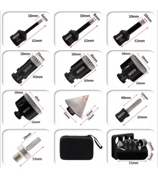 Diamond Tile Core Drill Bits Set