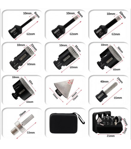 Diamond Tile Core Drill Bits Set
