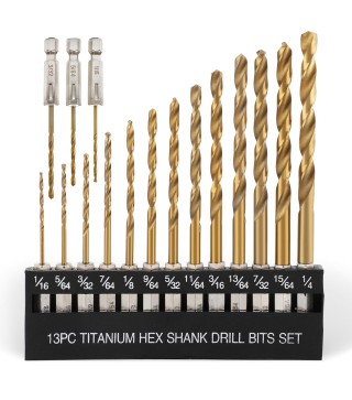 Titanium Twist Drill Bit Set