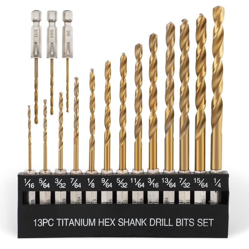 Titanium Twist Drill Bit Set
