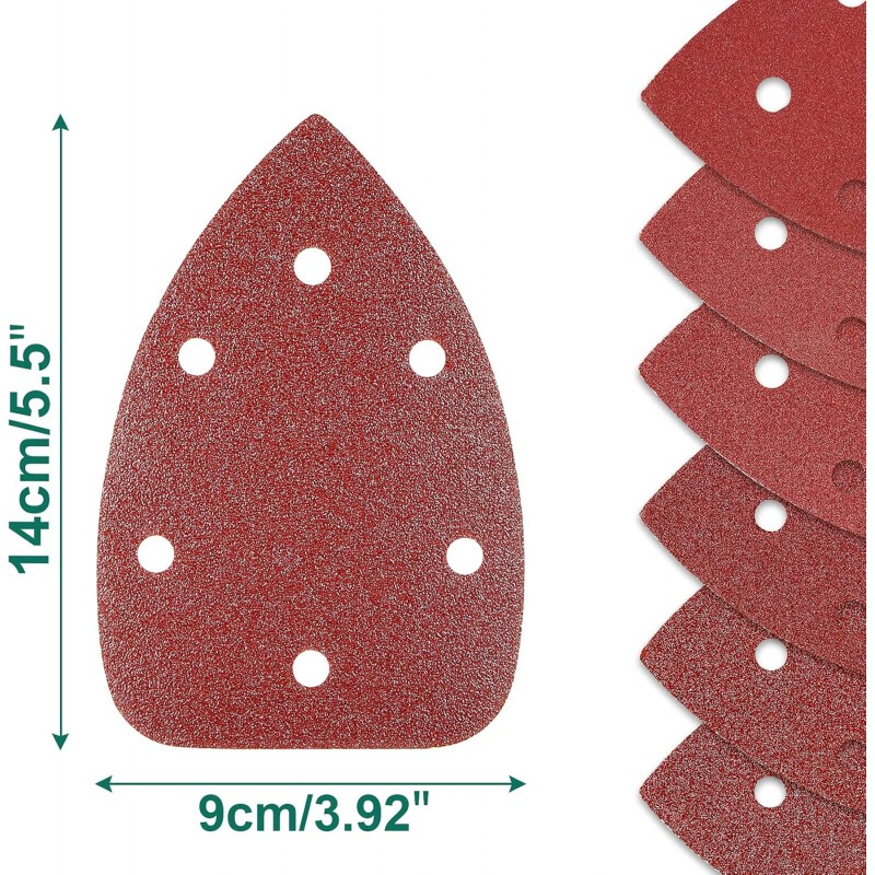 60PCS Triangular Sander Sandpaper