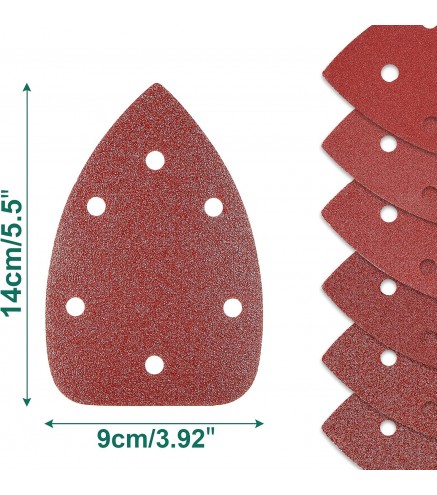 60PCS Triangular Sander Sandpaper