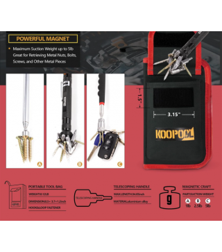 Telescoping Magnetic Pickup Tool Set