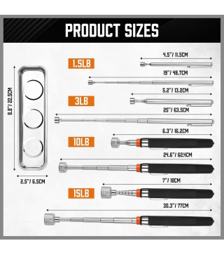 5-Piece Magnetic Pickup Tools Set