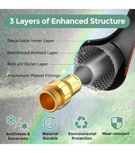 Hybrid Garden Hose 5/8" x 25ft