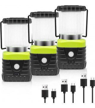 6500K White Light LED Camping Lantern Rechargeable 1000LM