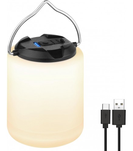 Dawnrise LED Camping Lantern, Up to 350 Hours Rechargeable Camping Light