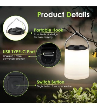 Dawnrise LED Camping Lantern, Up to 350 Hours Rechargeable Camping Light