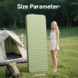 Camping Sleeping Pad, 4" Ultra-Thick Memory Foam Camping Mat with Built-in Electric Pump