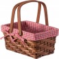 Wickerwise Small Rectangular Woodchip Picnic Baskets