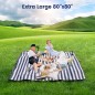 80”x 80” Picnic Blanket Extra Large, Waterproof and Foldable Beach Blanket