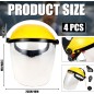 4 Pack Safety Face Shield for Grinding and Cutting