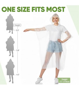 Disposable Rain Ponchos for Adults