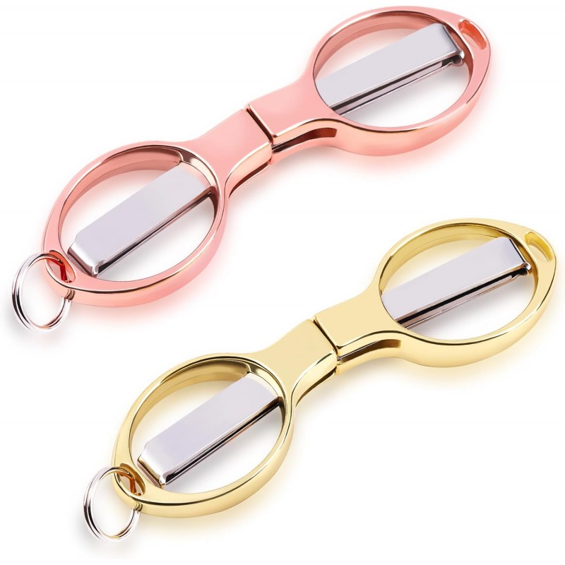 2PCS Folding Scissors, Portable Travel Scissor