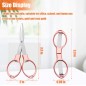 2PCS Folding Scissors, Portable Travel Scissor