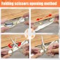 2PCS Folding Scissors, Portable Travel Scissor