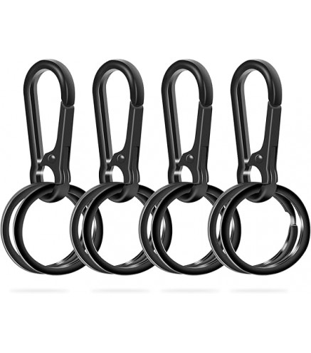 4PCS Metal Keychain Clip Hook Keychain Keyring