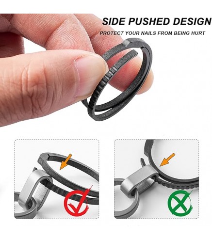 Titanium Keychain Rings,