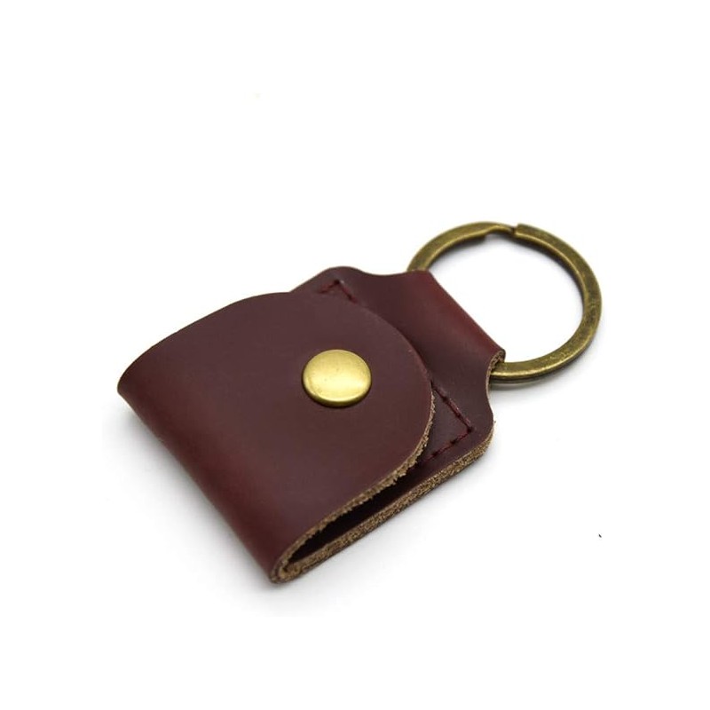 Key ring Genuine leather key ring Crazy Horse Leather Men's Women's Gift