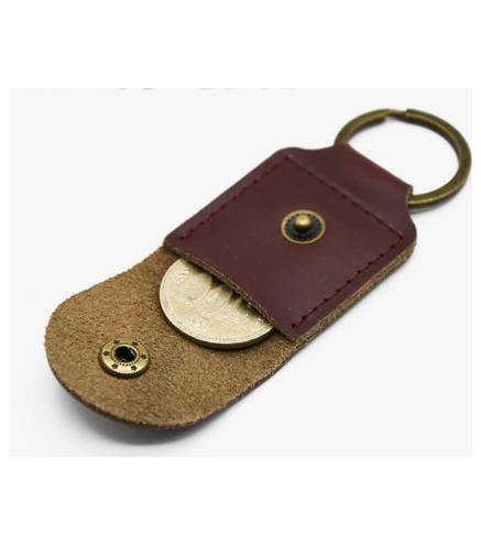 Key ring Genuine leather key ring Crazy Horse Leather Men's Women's Gift